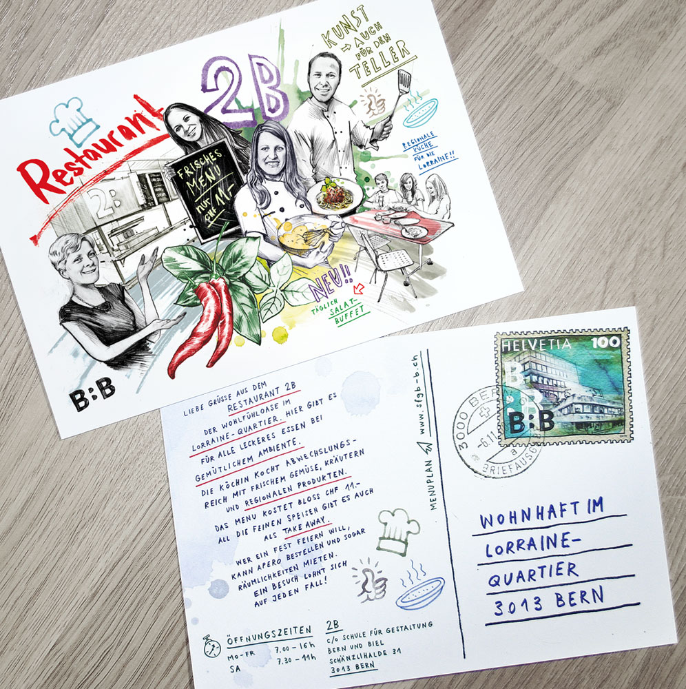 Restaurant 2B - Kornel Illustration | Kornel Stadler portfolio