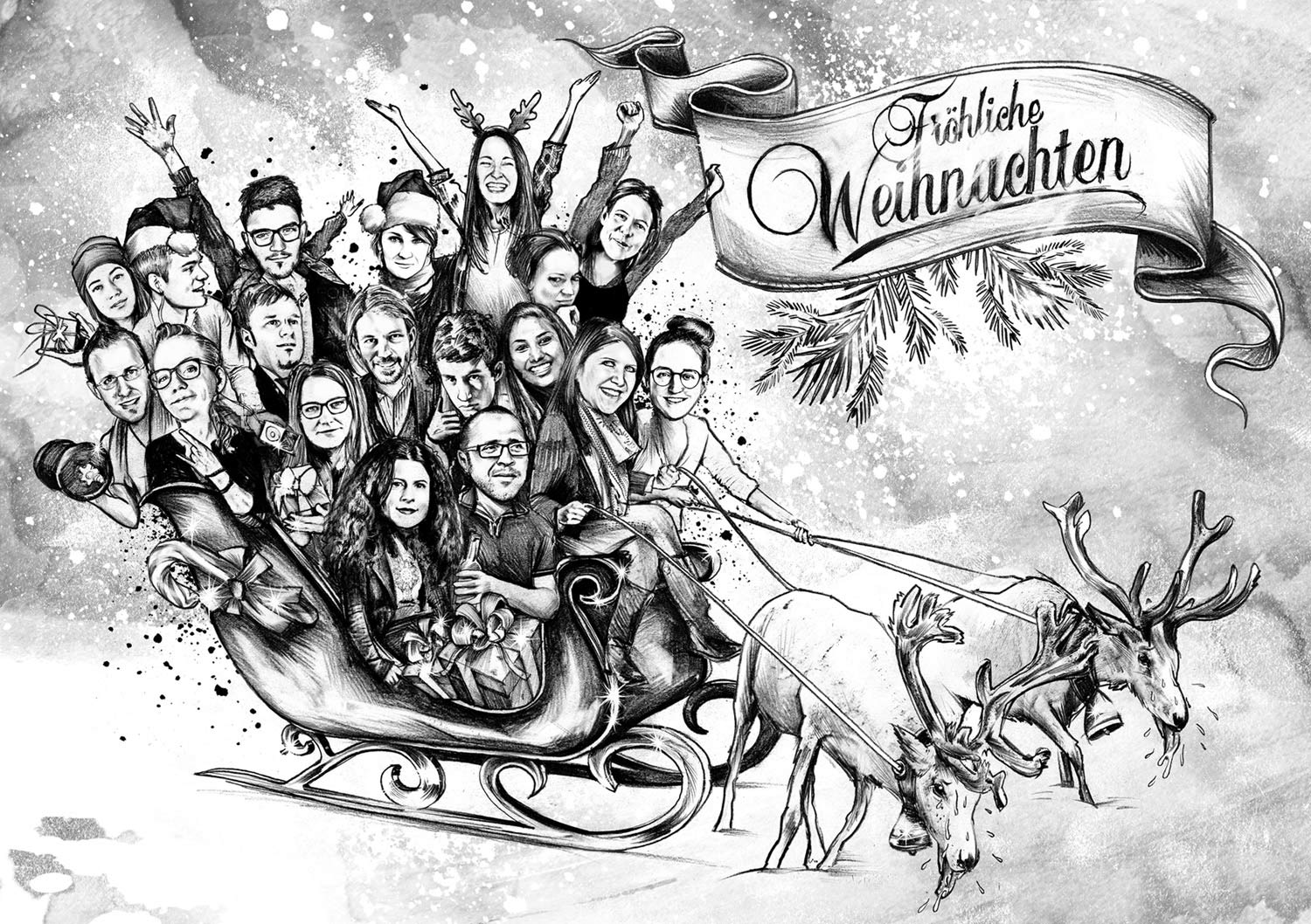 Weihnachtskarte - Kornel Illustration | Kornel Stadler portfolio