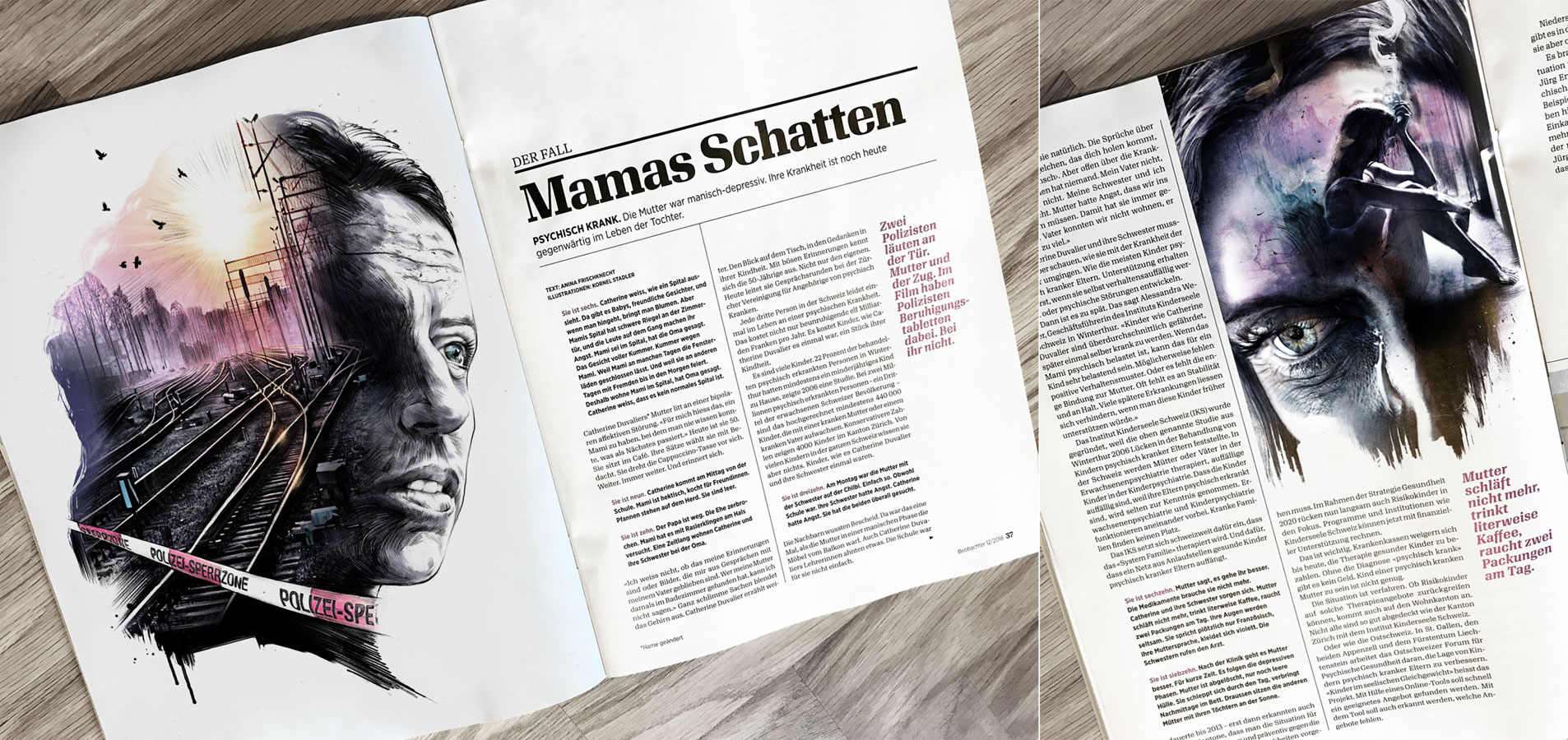 Mamas Schatten - Kornel Illustration | Kornel Stadler portfolio