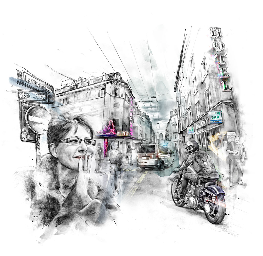 Huber contre Suisse - Kornel Illustration | Kornel Stadler portfolio