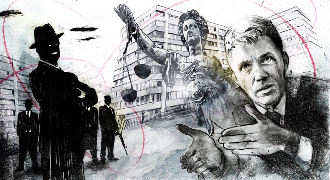 Fiasko im grössten Schweizer Mafia-Verfahren - Kornel Illustration | Kornel Stadler portfolio