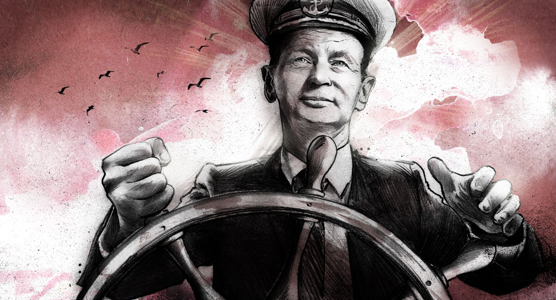 Müller zurück auf der Kommandobrücke - Kornel Illustration | Kornel Stadler portfolio