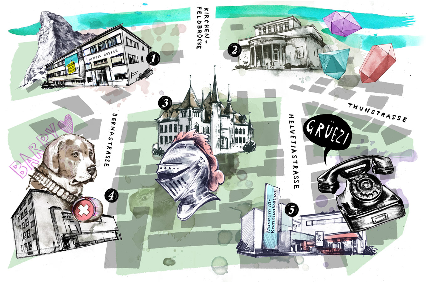 Museumsguide - Kornel Illustration | Kornel Stadler portfolio