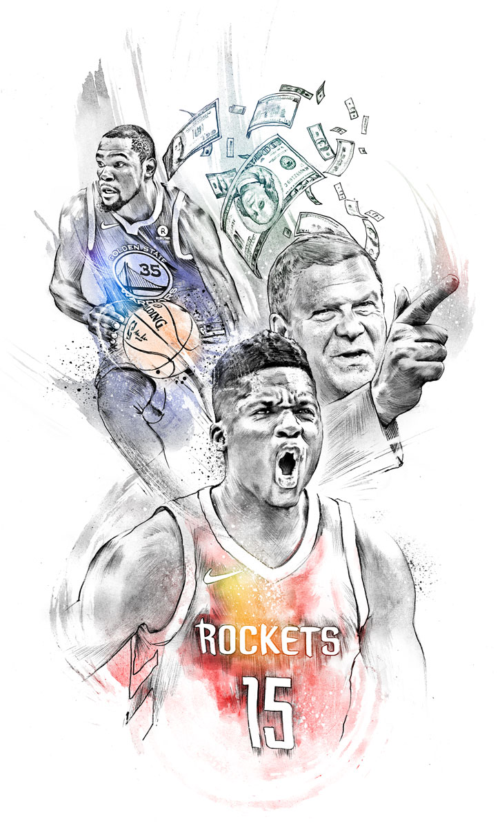 Clint Capela: Eine Lippe für Millionen - Kornel Illustration | Kornel Stadler portfolio