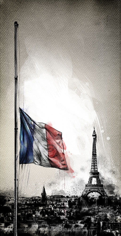 Terroranschlag in Paris - Kornel Illustration | Kornel Stadler portfolio