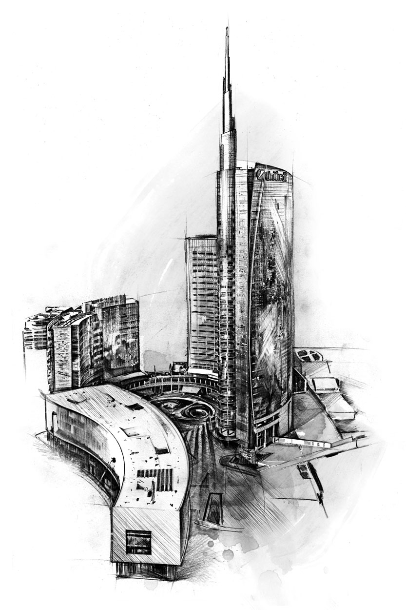 Porta Nuova, Milano - Kornel Illustration | Kornel Stadler portfolio