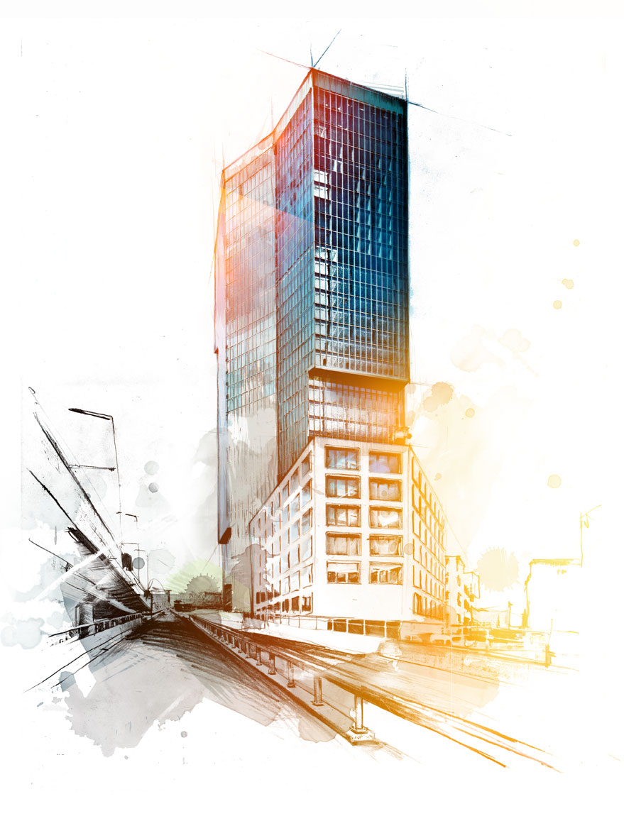 Prime Tower, Zürich - Kornel Illustration | Kornel Stadler portfolio