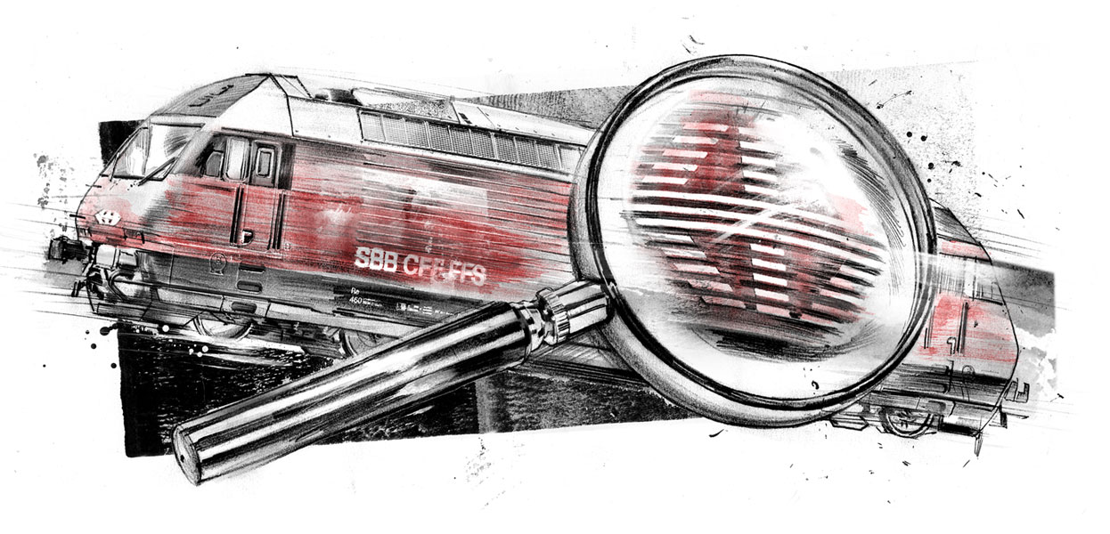 Der Bundesrat darf bei der SBB nicht mehr länger wegschauen - Kornel Illustration | Kornel Stadler portfolio
