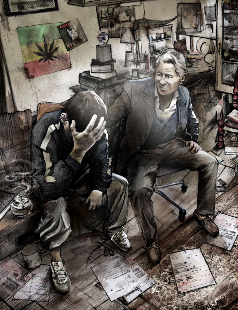Zurück aus der Sackgasse - Kornel Illustration | Kornel Stadler portfolio