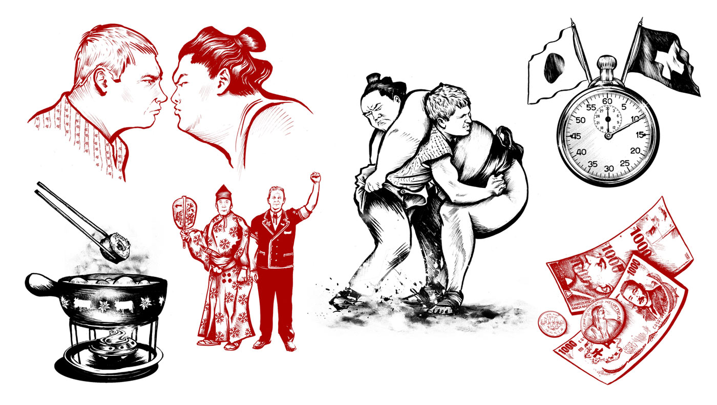 Duell der Nationalsportarten - Kornel Illustration | Kornel Stadler portfolio