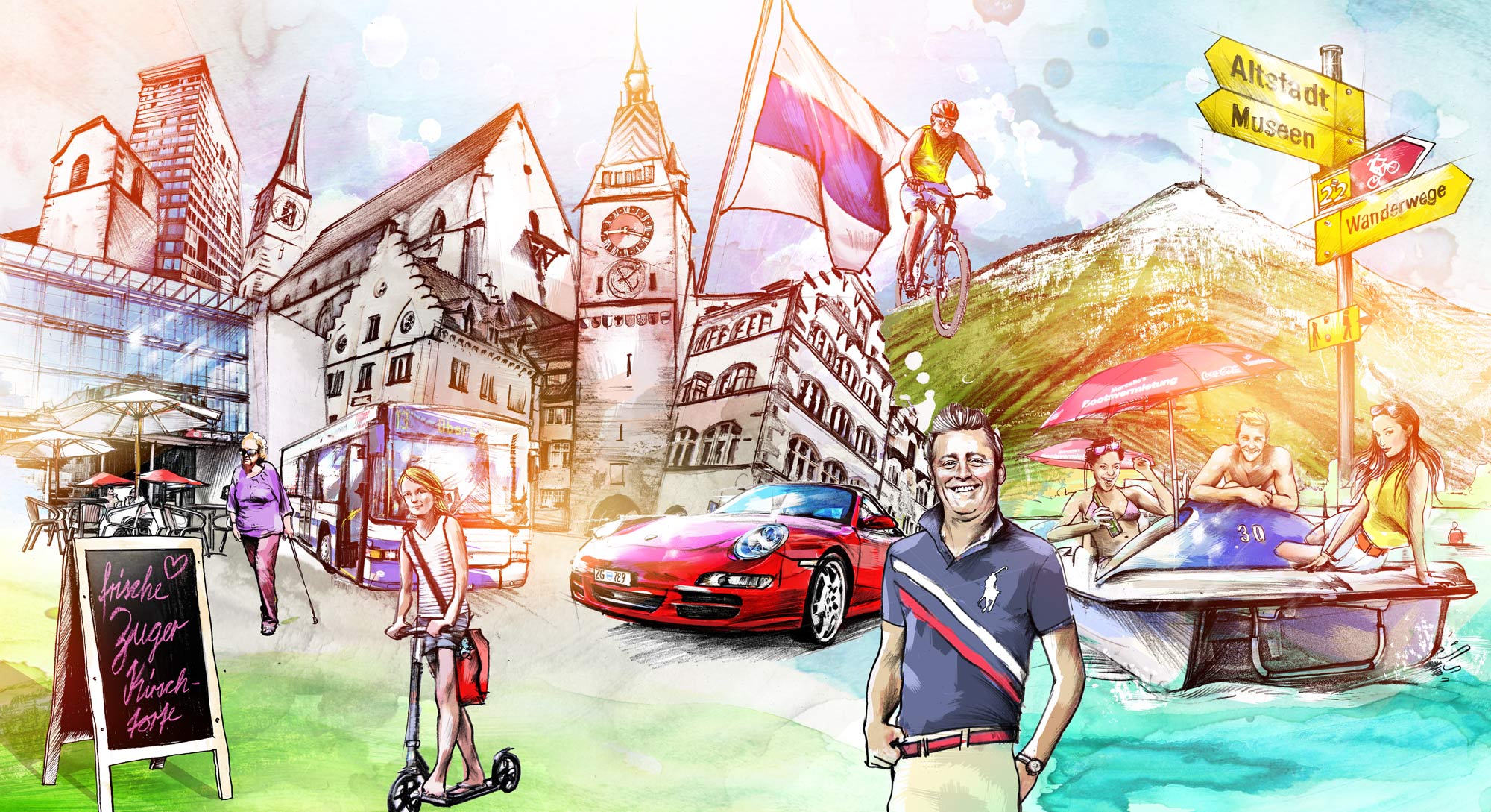 Das grosse Gemeinderating - Kornel Illustration | Kornel Stadler portfolio