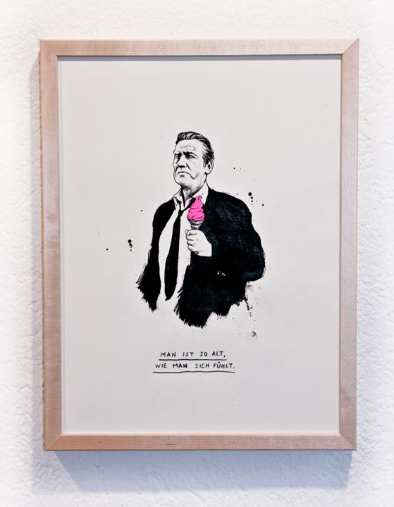 Man ist so alt, wie man sich fühlt Ausstellung SOON.ZH Zürich 2011 - Kornel Illustration | Kornel Stadler portfolio