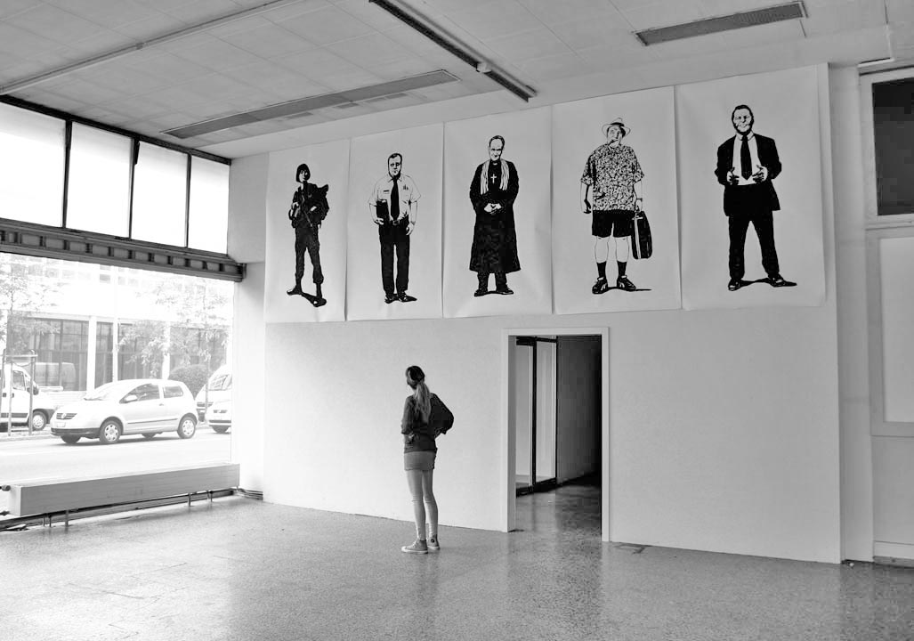 Bildserie 5 x 2 m x 1.25 m Filzstift auf Papier 2009 - Kornel Illustration | Kornel Stadler portfolio