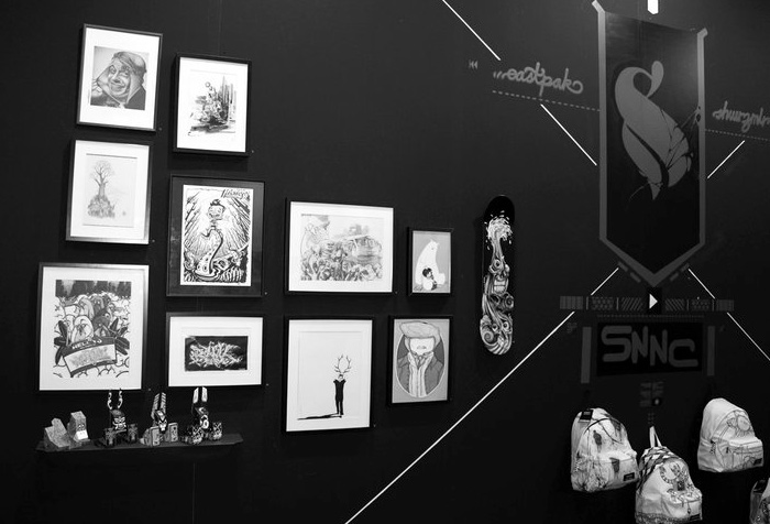 Schwarz auf Weiss SNNC-Tour/ Gruppenausstellung Step°4 Blooom/ ArtFair21 Köln 2010 - Kornel Illustration | Kornel Stadler portfolio