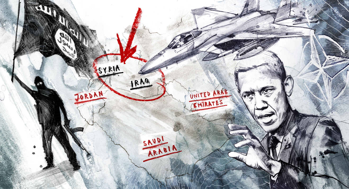 Obamas Koalition ist wenig wert - Kornel Illustration | Kornel Stadler portfolio